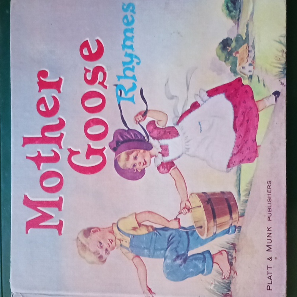 Vintage Mother Goose Rhymes book